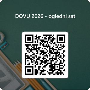 QR kôd za DOVU 2026 - ogledni sat