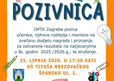 Svečana dodjela priznanja i nagrada za rezultate u 2025./2026.